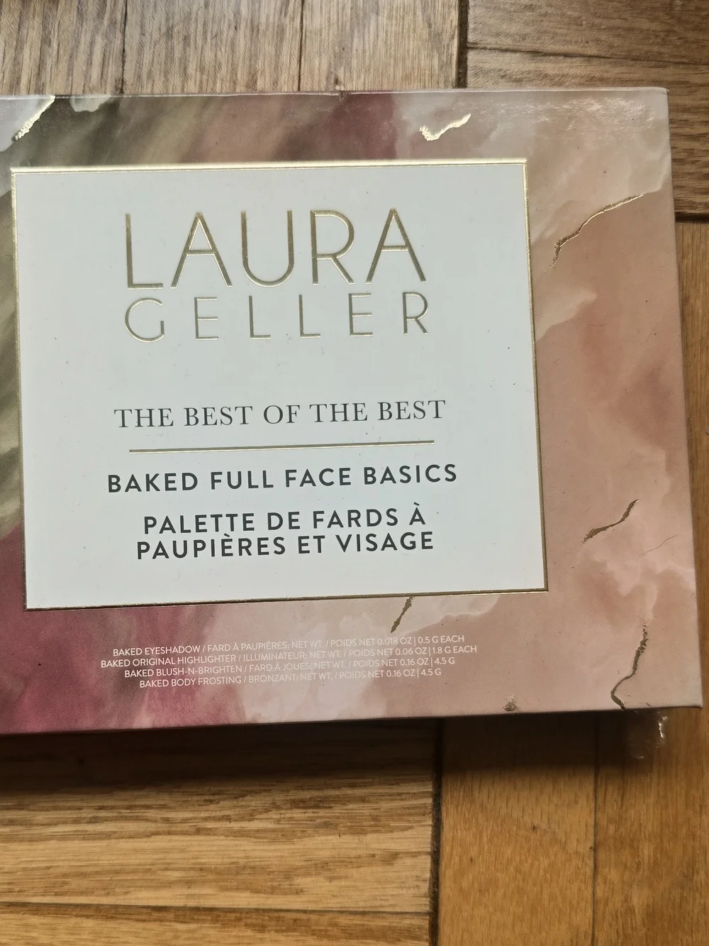 Laura Geller Baked Full Face Basics Palette - Pink & Gold Marble